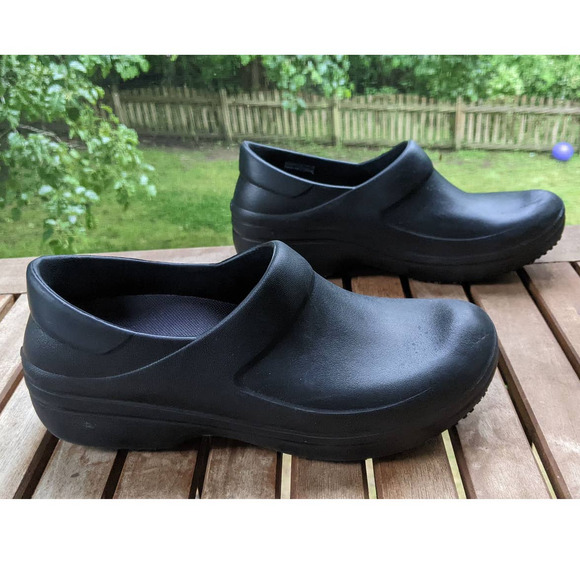 CROCS Neria Pro II Dual Comfort black clogs womens size 9 - Picture 4 of 10